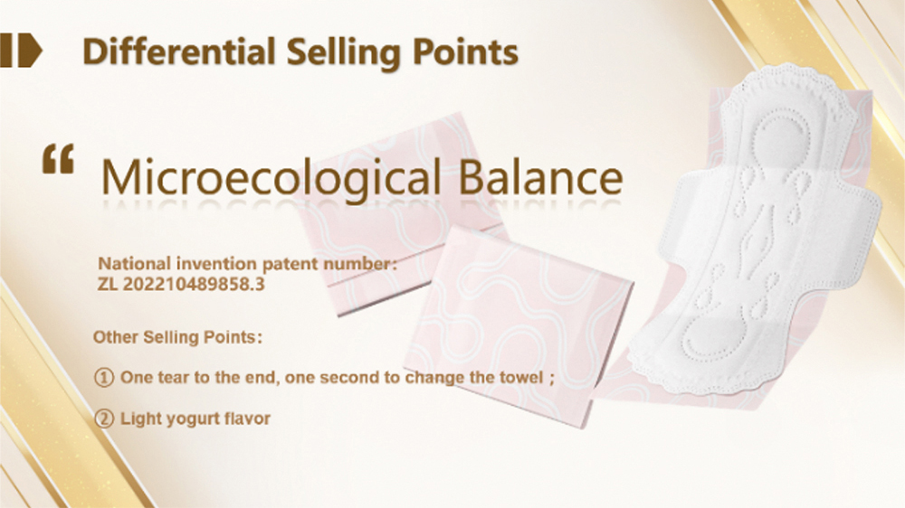 Differential Selling Points
Microecological Balance
National invention patent number:ZL202210489858.3
Other Selling Points:
①) One tear to the end, one second to change the towel ;
② Light yogurt flavor